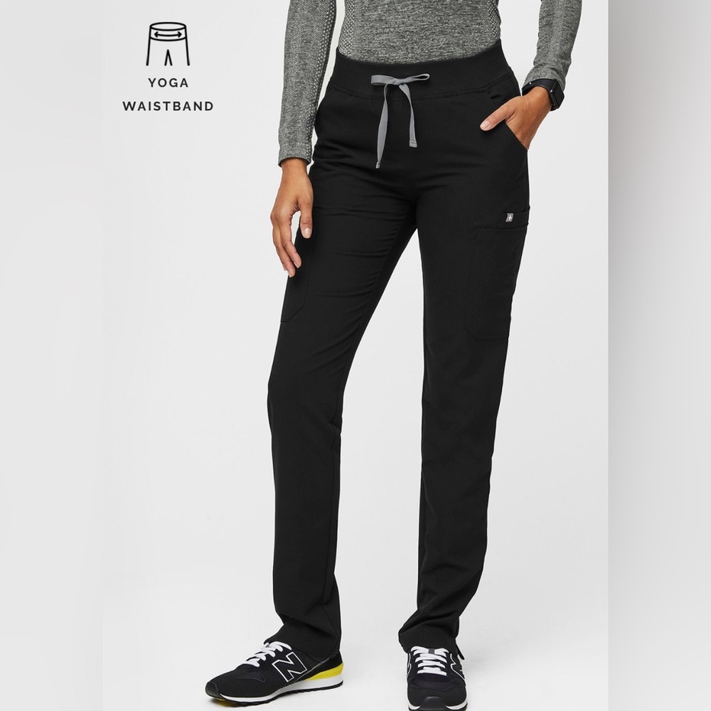 Suswa Shawl Collar Top Figs (XS)  & Yola Skinny Scrub Pant (PXS)